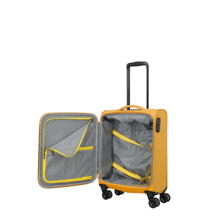 Travelite Umbria 4 Wheel Cabin Trolley golden glow