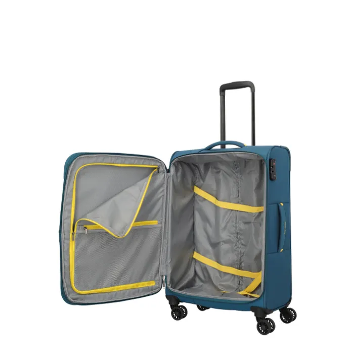 Travelite Umbria 4 Wheel Trolley M petrol