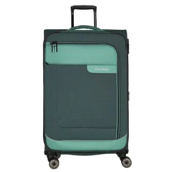 Travelite Viia 4 Wheel Trolley L Expandable green