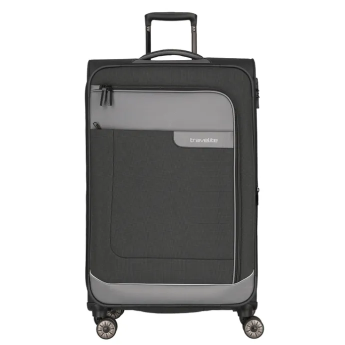 Travelite Viia 4 Wheel Trolley L Expandable anthracite