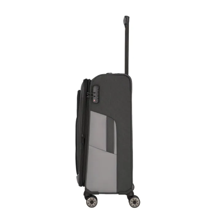 Travelite Viia 4 Wheel Trolley M Expandable anthracite