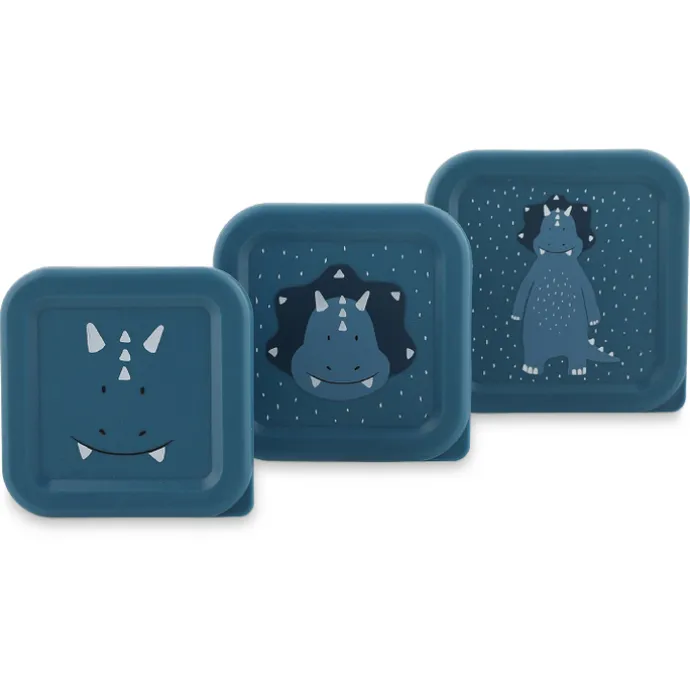 Trixie Mr. Triceratops Snackbox 3pc dark blue