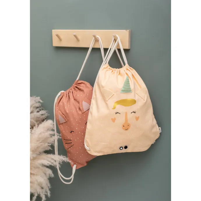 Trixie Mrs. Unicorn Drawstring Bag yellow