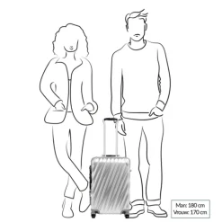 TUMI 19 Degree Aluminium International Expandable Carry-On silver