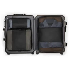 TUMI 19 Degree Aluminum Continental Carry-On textured gunmetal