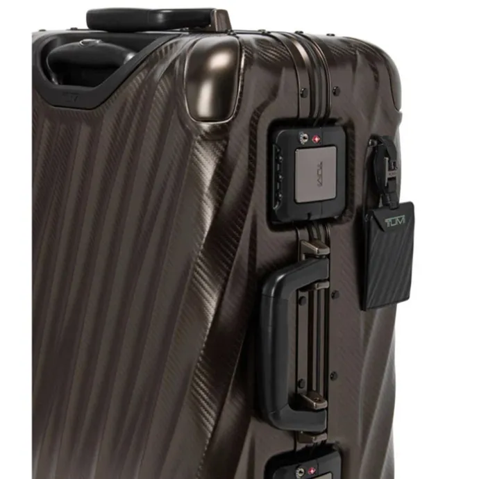 TUMI 19 Degree Aluminum Continental Carry-On textured gunmetal