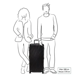 TUMI 19 Degree Large Rolling Trunk black texture