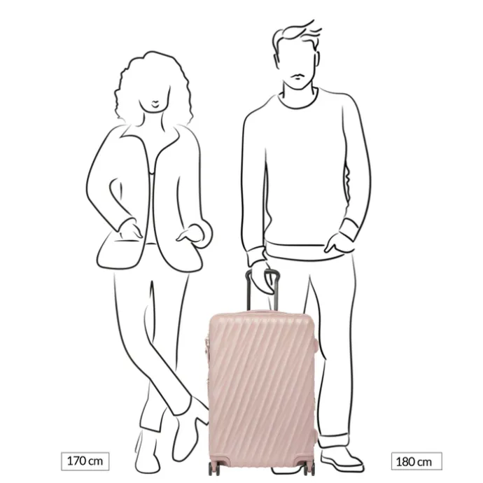 TUMI 19 Degree St EXP 4 Whl P/C mauve texture