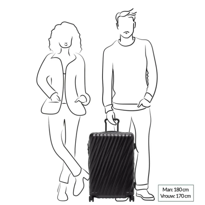 TUMI 19 Degree St EXP 4 Whl P/C black texture