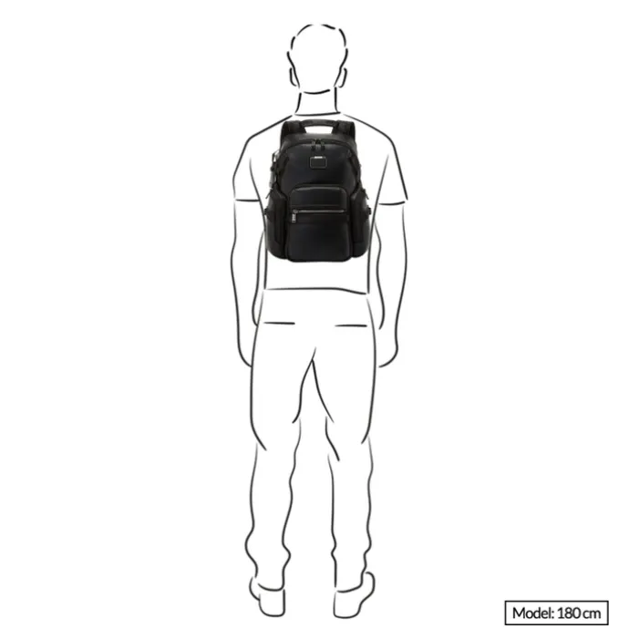TUMI Alpha Bravo Nathan Navigation Backpack Leather black
