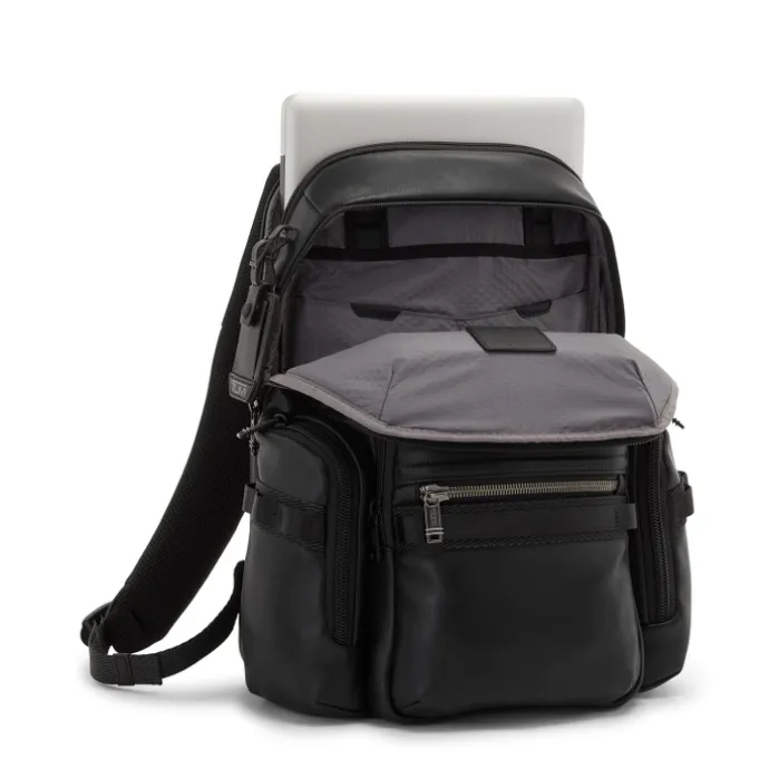 TUMI Alpha Bravo Nathan Navigation Backpack Leather black