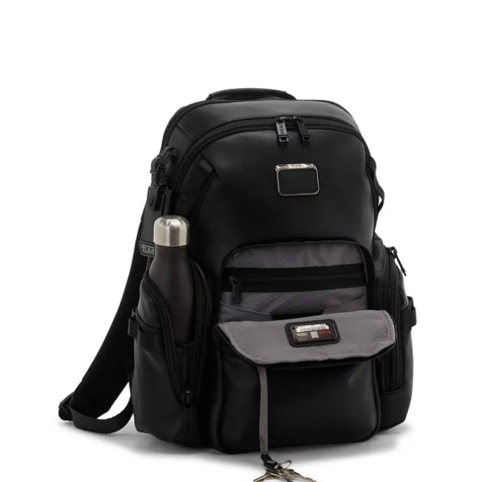 TUMI Alpha Bravo Nathan Navigation Backpack Leather black