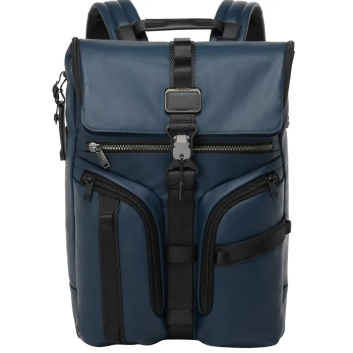 Tumi Alpha Bravo Surveillance Backpack navy coated