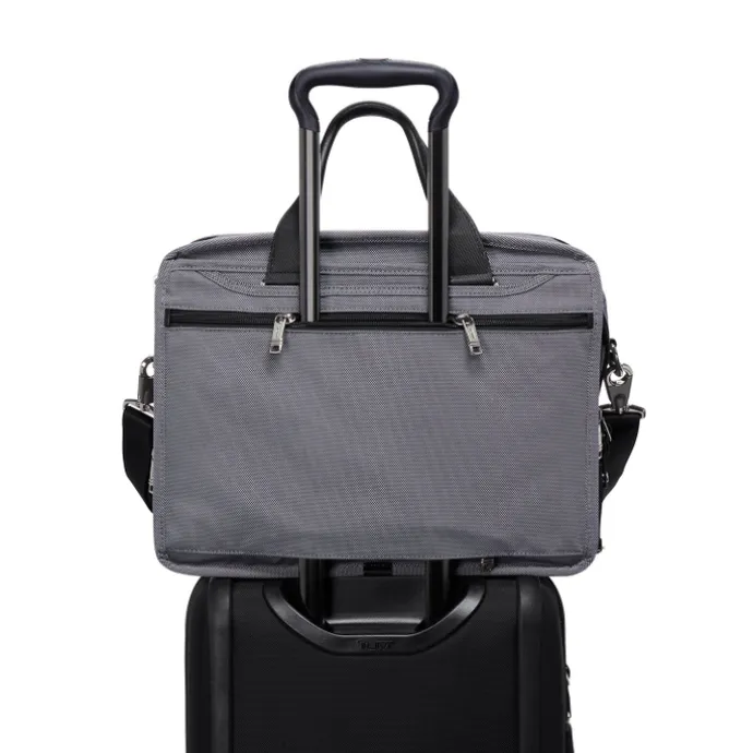 TUMI Alpha EXP Org Laptop Brief meteor grey