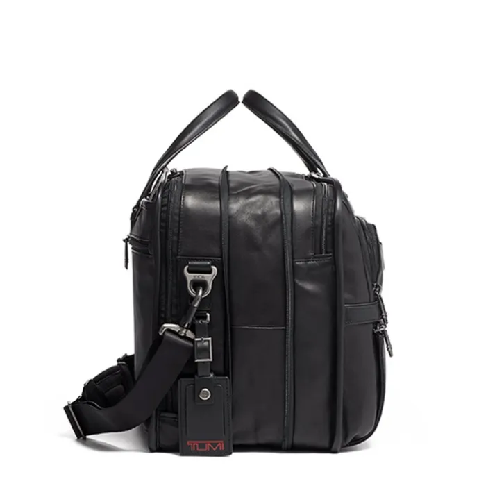 TUMI Alpha Expandable Organizer Laptop Brief Leather black