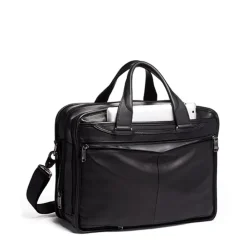 TUMI Alpha Expandable Organizer Laptop Brief Leather black