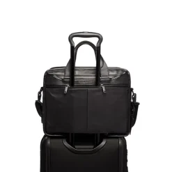 TUMI Alpha Expandable Organizer Laptop Brief Leather black