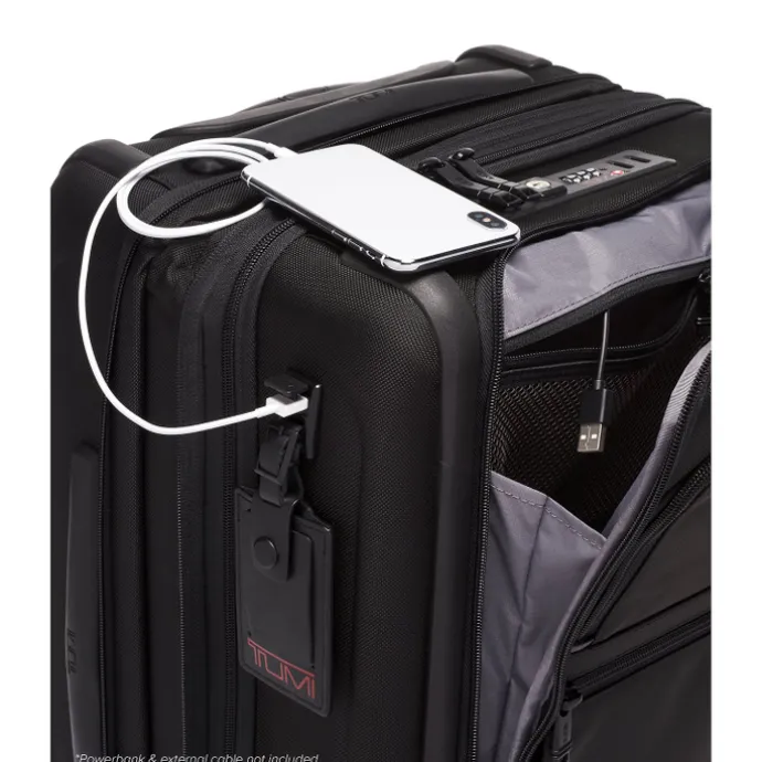TUMI Alpha International Expandable 4 Wheel Carry-On black
