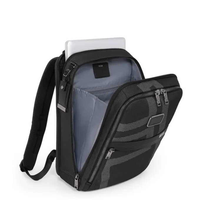 TUMI Alpha Slim Backpack reflective TUMI jacquard
