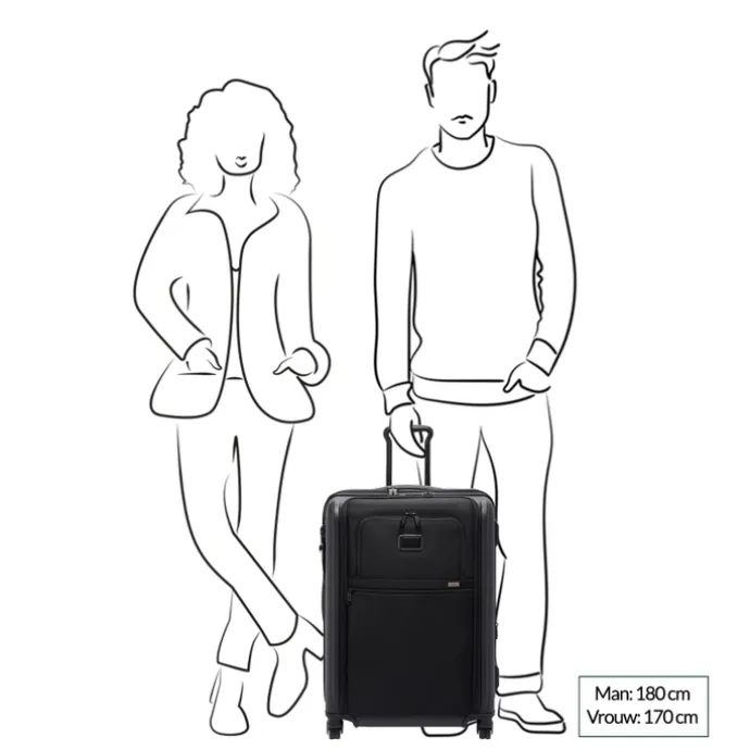 TUMI Alpha St EXP 4 Whl P/C black