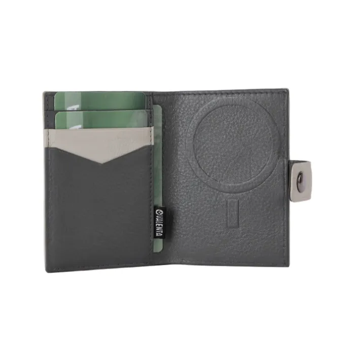 Valenta Card Wallet Leather MagSafe Luxe off white