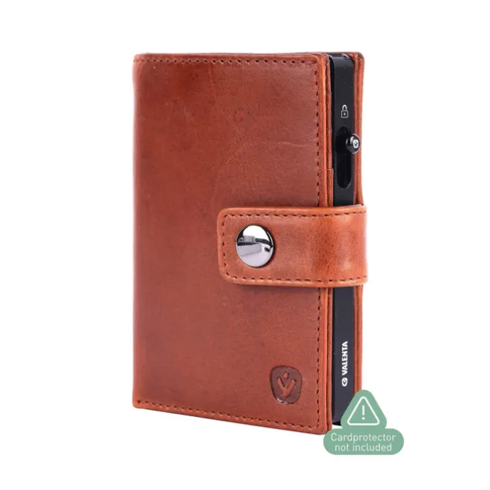 Valenta Card Wallet Leather MagSafe Luxe cognac