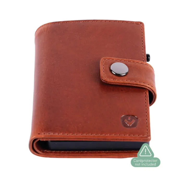 Valenta Card Wallet Leather MagSafe Luxe cognac