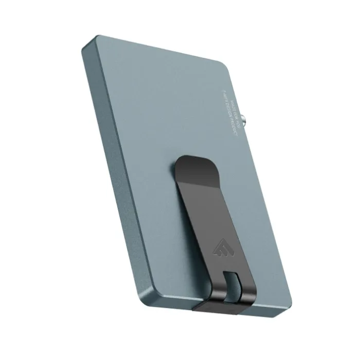 Valenta Cardprotector Aluminium Magsafe with Money Clip grey