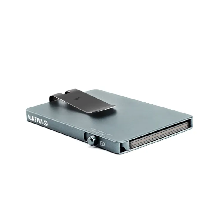 Valenta Cardprotector Aluminium Magsafe with Money Clip grey