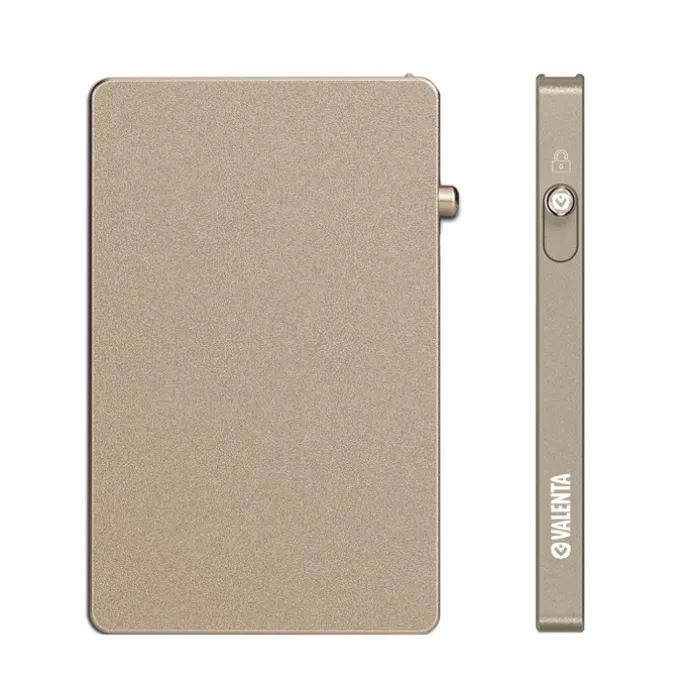 Valenta Cardprotector Aluminium Magsafe natural titanium