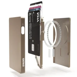 Valenta Cardprotector Aluminium Magsafe natural titanium