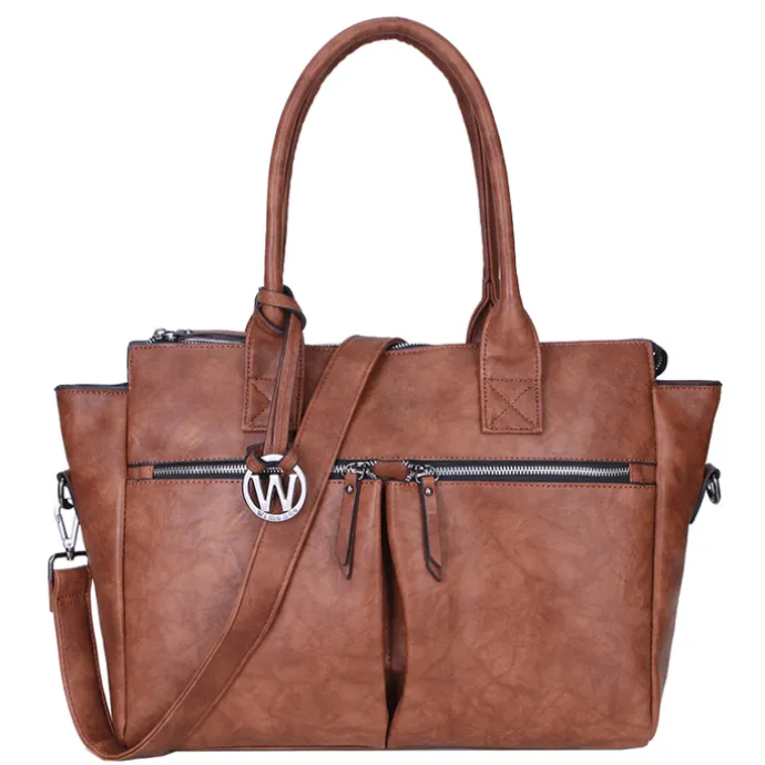 Wimona Catarina-One Dames Laptopbag cognac