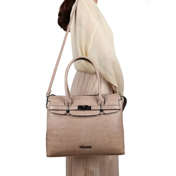 Wimona Liona Dames Laptopbag taupe