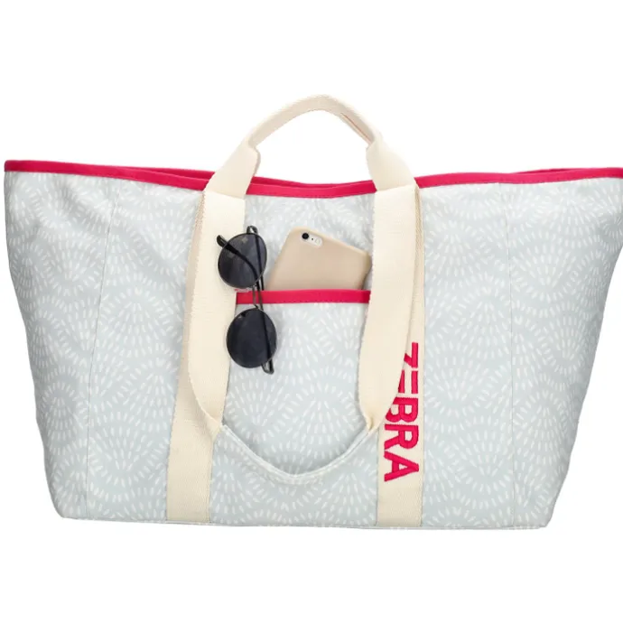 Zebra Trends Elise Beachbag lightblue