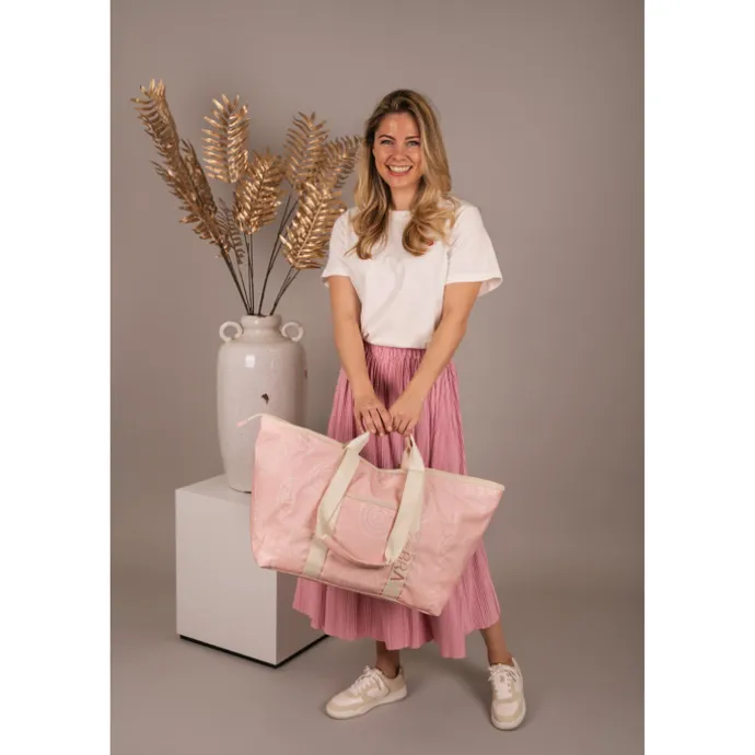 Zebra Trends Elise Beachbag pink boho