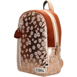 Zebra Trends Girls Flower Rugzak M pink