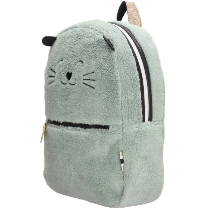 Zebra Trends Girls Rugzak Teddy Cat mint