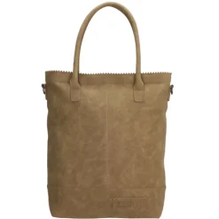 Zebra Trends Kartel Met Rits Shopper olijfgroen