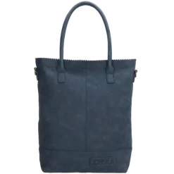 Zebra Trends Kartel Met Rits Shopper jeansblauw