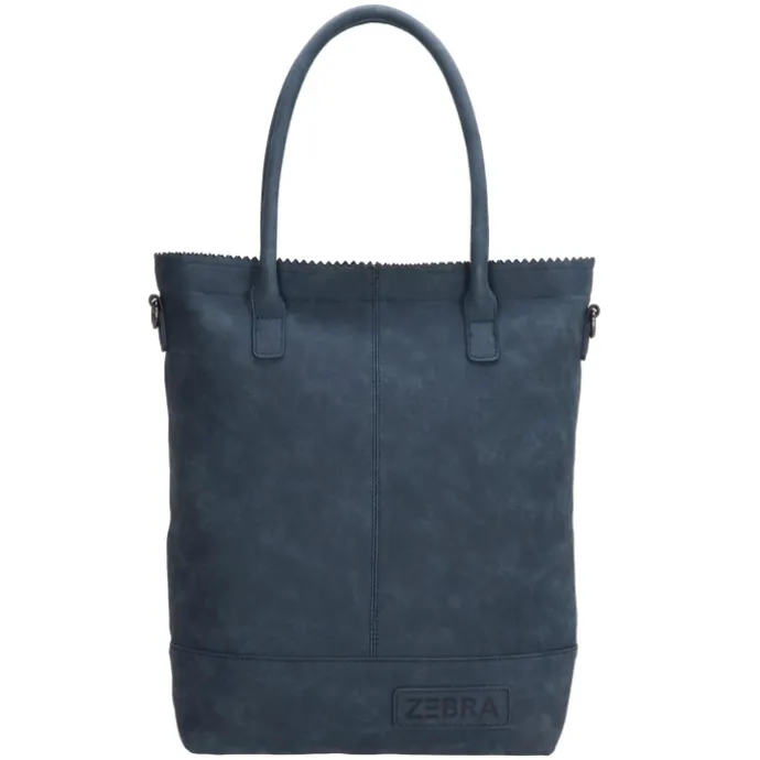 Zebra Trends Kartel Met Rits Shopper jeansblauw