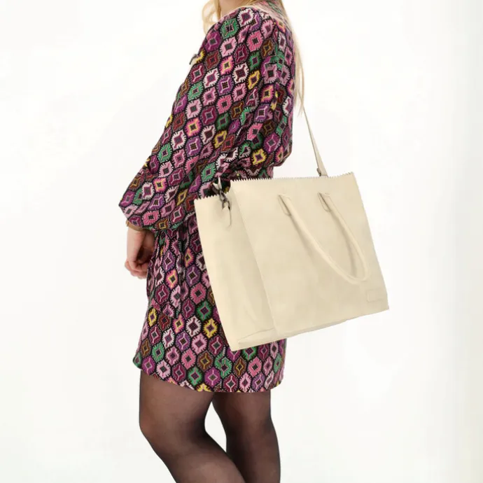 Zebra Trends Lisa XL Shopper creme