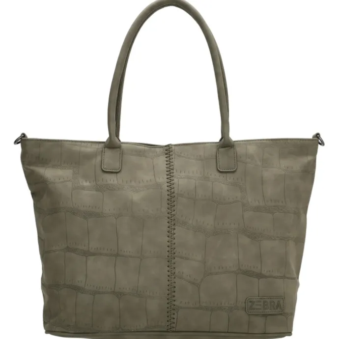 Zebra Trends Mirjam Shopper olijfgroen