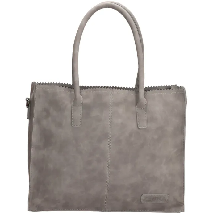 Zebra Trends Natural Bag Lisa Shopper middengrijs
