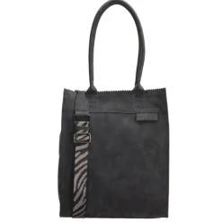 Zebra Trends Natural Bag Merel Kartel Shopper black