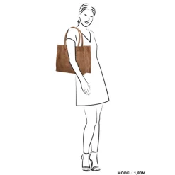 Zebra Trends Natural Bag Lisa Shopper camel