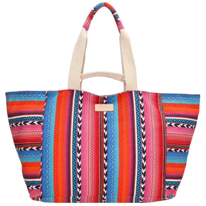 Zebra Trends Richelle Beachbag multi fuchsia
