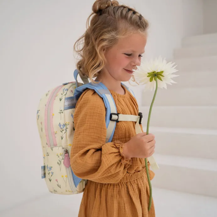 Zebra Trends Saar Backpack creme flowers