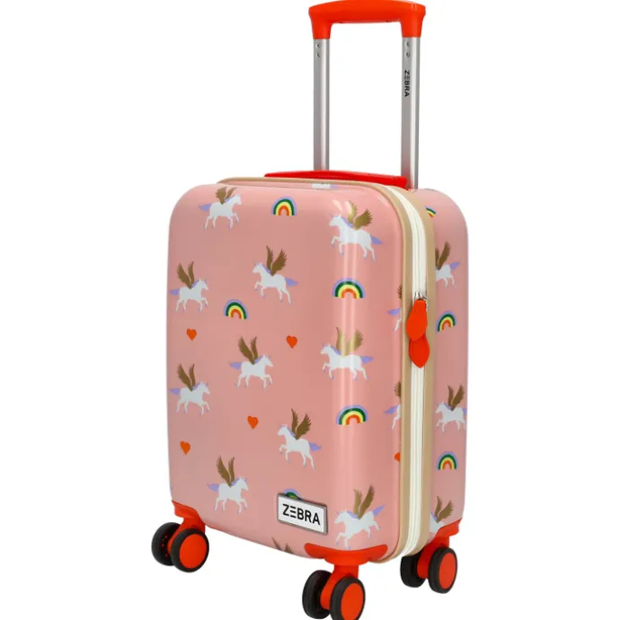 Zebra Trends Travel Kinderkoffer roze